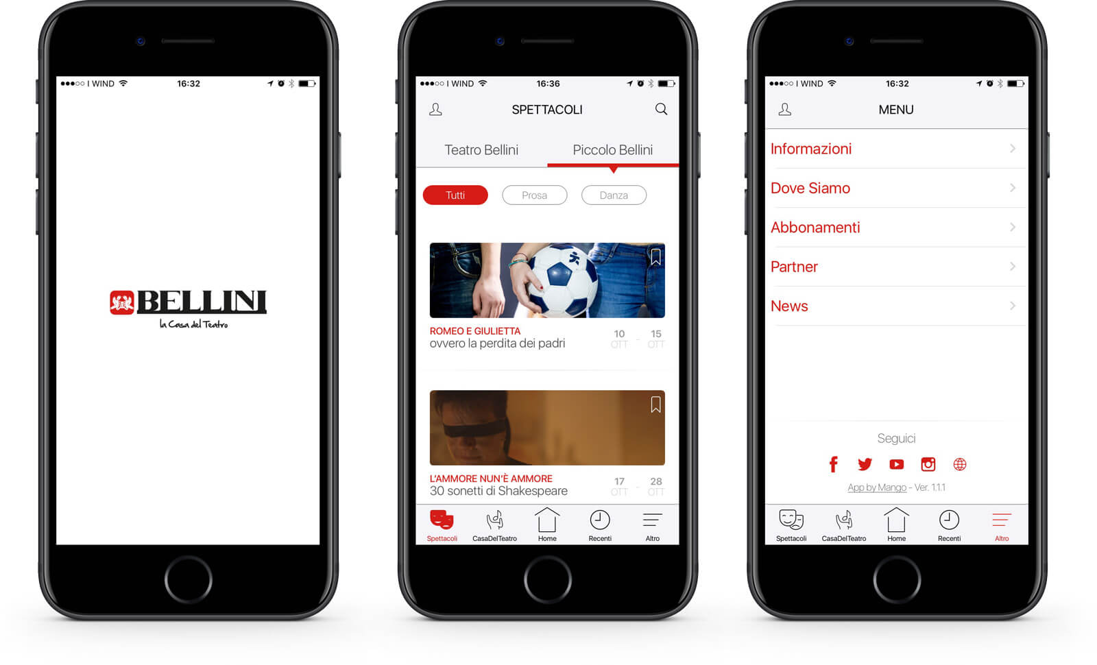 App Teatro Bellini di Napoli / La casa del Teatro – Mango Mobile Solutions