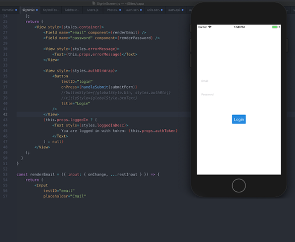 Reactnative screenshot